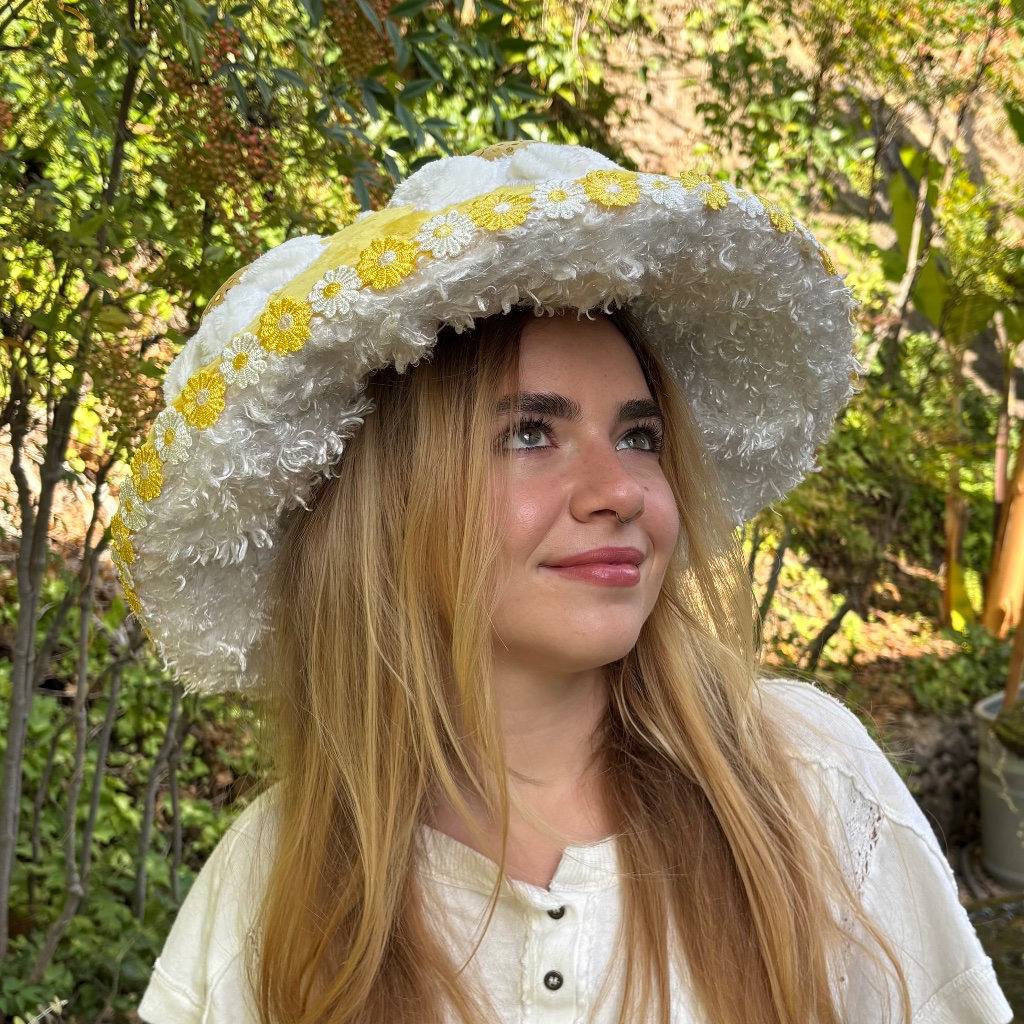 New! Handmade "Daisy" Magic Mushroom Hat